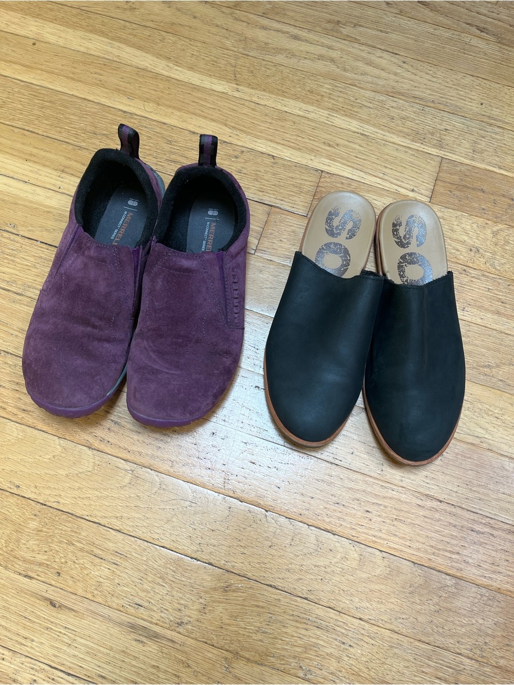 Sorrel Ella Mules & Merrell Suede M-Connect Series SIZE 8